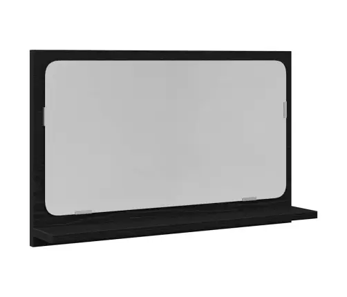 Veidrodis Lentyna Su Lentyna Juodas Ąžuolas 60 X 10,5 X 37 Cm