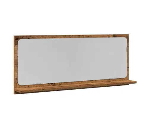 Vannasistabas Spogulis Vecā Koka Izskatā 90X10,5X37 Cm No Inženierijas Koka Vidaxl