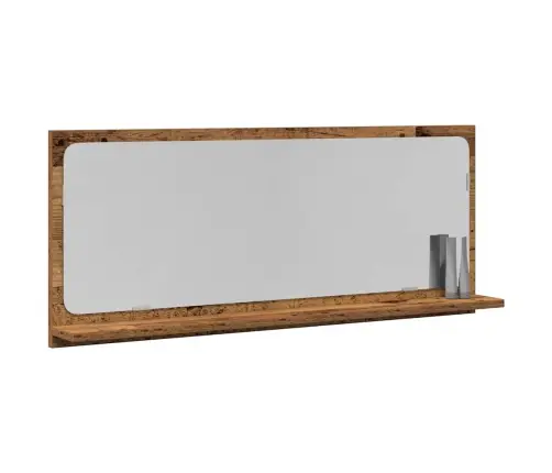 Vannasistabas Spogulis Vecā Koka Izskatā 90X10,5X37 Cm No Inženierijas Koka Vidaxl