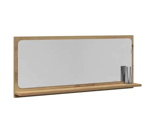 Vannasistabas Spogulis Artisanal Ozols 90X10,5X37 Cm Inženierijas Koks Vidaxl