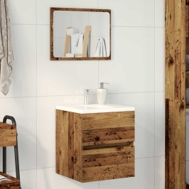 Izlietnes Skapītis Ar Atvilktni Vecs Koks 41 X 38.5 X 45 Cm Vidaxl