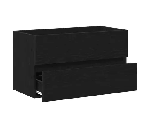 Vonios Kriauklės Spinta Juodas Ąžuolas 80 X 38,5 X 45 Cm