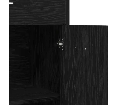 Vonios Kabinetas Su Stalčių Juodas Ąžuolas 60 X 33 X 80 Cm