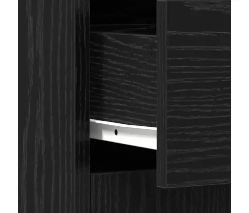 Vonios Kabinetas Su Stalčių Juodas Ąžuolas 60 X 33 X 80 Cm