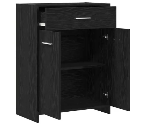 Vonios Kabinetas Su Stalčių Juodas Ąžuolas 60 X 33 X 80 Cm