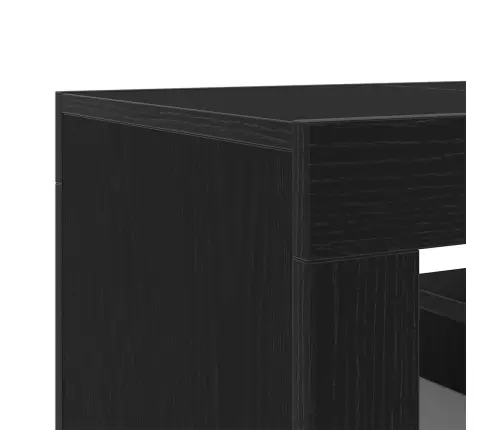 Telerikapp Led -Ribatuledega Must 120 X 35 X 40 Cm Tehispuit