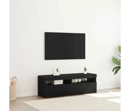 Telerikapp Must Tamm 120 X 35 X 40 Cm Tehispuit