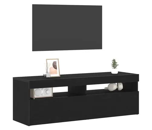 Telerikapp Must Tamm 120 X 35 X 40 Cm Tehispuit