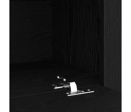 Tv Skapītis Ar Led Gaismām Melnā Ozola Krāsā 90X35X40 Cm Inženierijas Koks Vidaxl