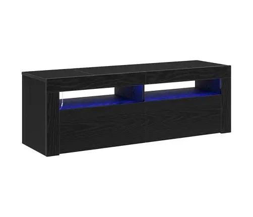 Televizoriaus Spintelė Juoda 120 X 35 X 40 Cm Apdirbta Mediena