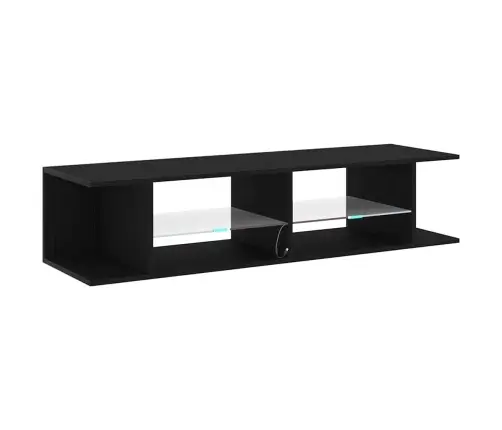 Tv Skapītis Ar Led Gaismu, Melns Ozols 135X39X30Cm, Inženierijas Koks Vidaxl Tv Skapītis Ar Led Gaismu, Melns Ozols 135X39X30Cm, Inženierijas Koks Vidaxl