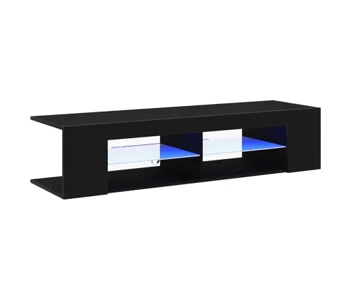 Tv Skapītis Ar Led Gaismu, Melns Ozols 135X39X30Cm, Inženierijas Koks Vidaxl Tv Skapītis Ar Led Gaismu, Melns Ozols 135X39X30Cm, Inženierijas Koks Vidaxl