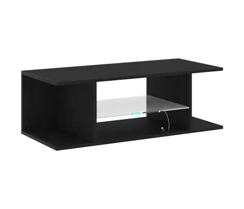 Telerikapp Sahtliga Must Tamm 90 X 39 X 30 Cm Tehispuit