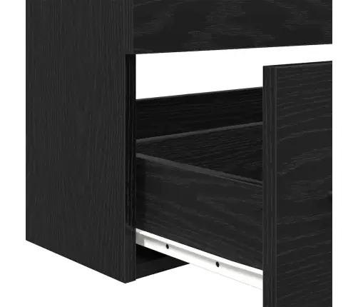 Valamu Kapp Sahtliga Must Tamm 90 X 45 X 1.5 Cm Tehispuit