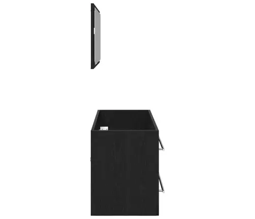 Valamu Kapp Sahtliga Must Tamm 90 X 45 X 1.5 Cm Tehispuit