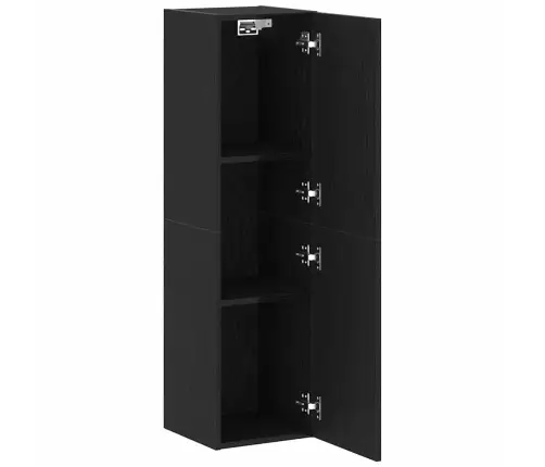 Tv Kabinets Melnā Ozola Krāsā, Izmēri 30.5 X 30 X 110 Cm, Izgatavots No Inženierijas Koka Vidaxl