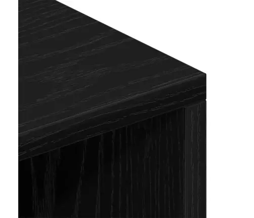 Melnā Ozola Televizora Skapītis - 69.5X30X50 Cm, Izgatavots No Inženierijas Koka Vidaxl