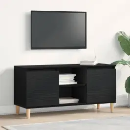 Televizora Skapīša Melna 102 X 35 X 50 Cm Inženierijas Koks Vidaxl