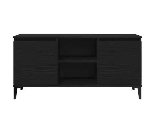 Tv Skapītis, Melns Ozols, Izmēri 102X35X50 Cm, Inženierijas Koks Vidaxl