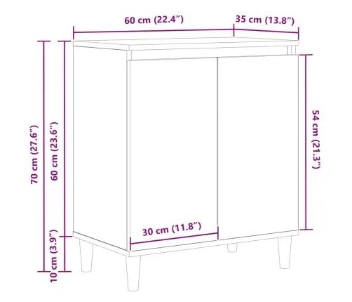 Kabalas Juoda 60 X 35 X 70 Cm Apdirbta Mediena