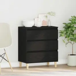 Solis Melns Ozolkoks 60 X 35 X 70 Cm Inženierijas Koks Vidaxl