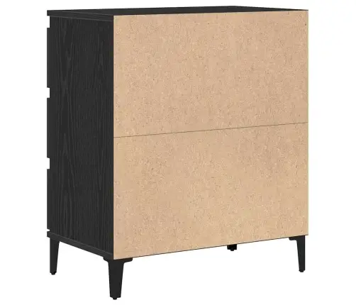 Krāsu Galds Melna Ozola 60X35X70 Cm Inženierijas Koks Vidaxl