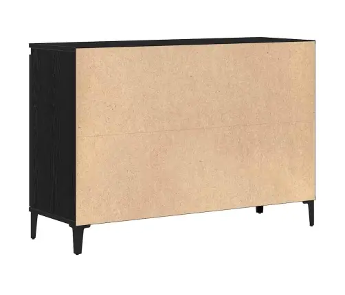 Kabalas Su Stalčių Juoda 104 X 35 X 70 Cm Apdirbta Mediena