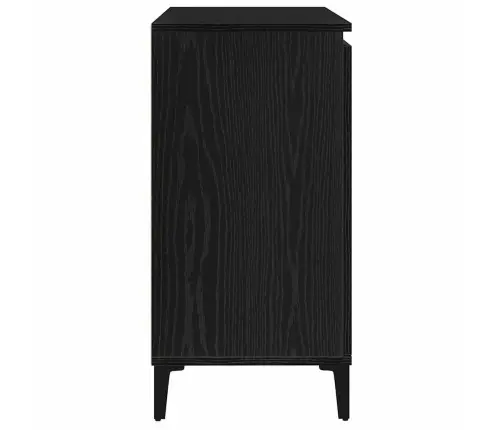 Kabalas Su Stalčių Juoda 104 X 35 X 70 Cm Apdirbta Mediena