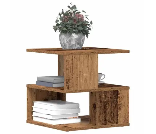 Sānu Galds No Veca Koka 40X40X40 Cm Inženierijas Koks Vidaxl