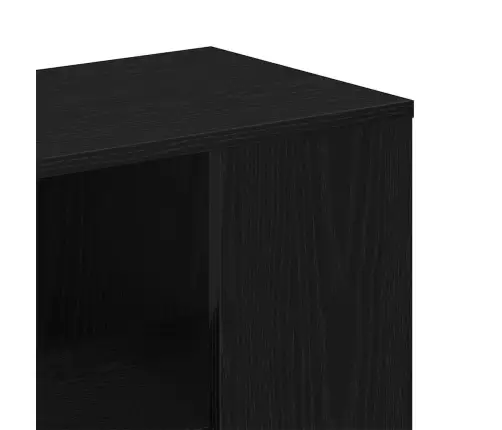 Sīkpiekabe Melnā Ozola 60X30X50 Cm Inženierijas Koks Vidaxl