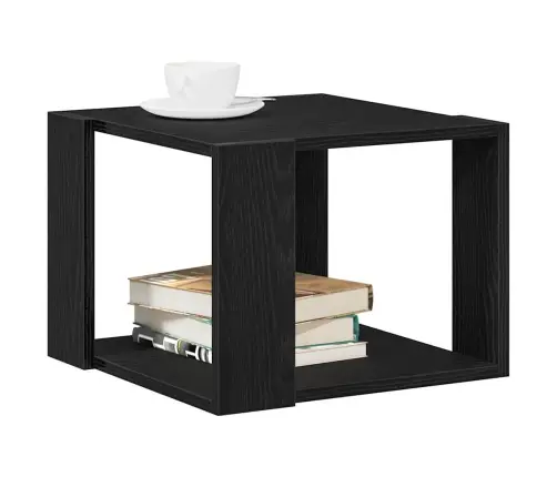 Kafijas Galdiņš Melns Ozols 40X40X30 Cm Inženieriskā Koksne Vidaxl