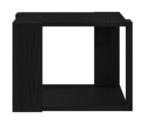 Kafijas Galdiņš Melns Ozols 40X40X30 Cm Inženieriskā Koksne Vidaxl