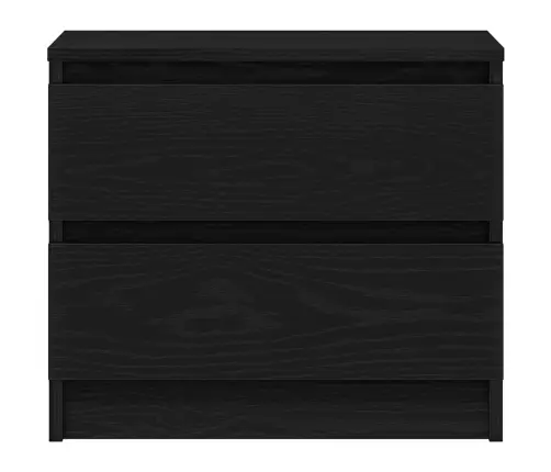 Melns Ozola Naktsgaldiņš 50X40X43,5 Cm Vidaxl