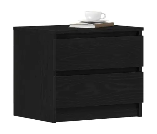 Melns Ozola Naktsgaldiņš 50X40X43,5 Cm Vidaxl