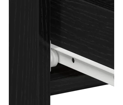 Naktsgaldiņi 2 Gab Melns Ozols 40X35X62,5 Cm Inženierijas Koks Vidaxl