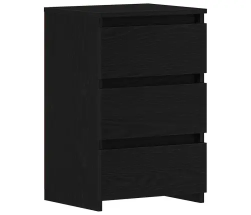 Naktsgaldiņi 2 Gab Melns Ozols 40X35X62,5 Cm Inženierijas Koks Vidaxl