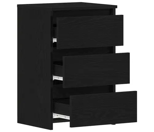 Naktsgaldiņi 2 Gab Melns Ozols 40X35X62,5 Cm Inženierijas Koks Vidaxl