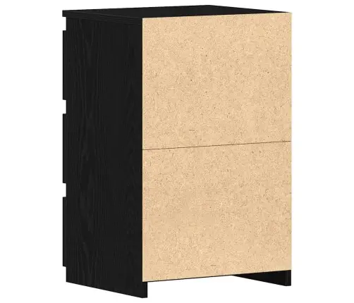 Naktsgaldiņi 2 Gab Melns Ozols 40X35X62,5 Cm Inženierijas Koks Vidaxl