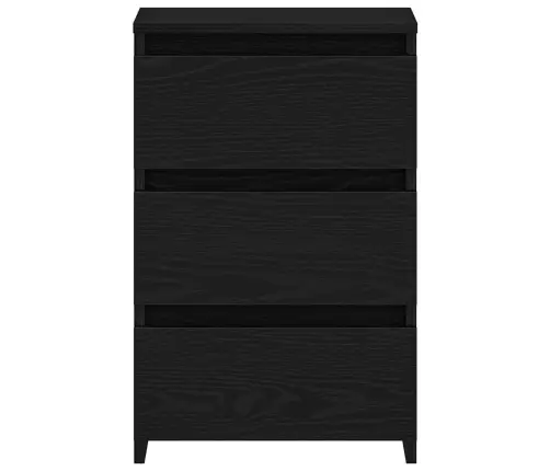 Naktsgaldiņi 2 Gab Melns Ozols 40X35X62,5 Cm Inženierijas Koks Vidaxl