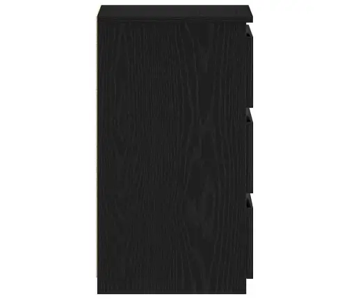 Naktsgaldiņi 2 Gab Melns Ozols 40X35X62,5 Cm Inženierijas Koks Vidaxl