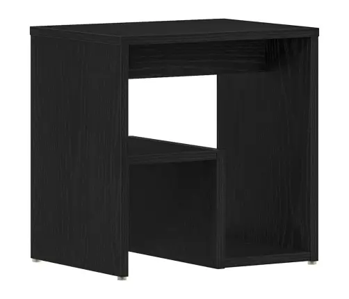 Šalia Lovos Spintelė Juoda Ąžuolo 40 X 30 X 40 Cm