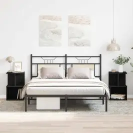 Nakts Skapītis 2 Pcs Melns Ozols 35 X 35 X 55 Cm Vidaxl