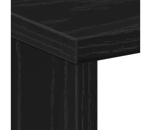 Naktsgaldiņš 2 Gabali Melns Ozols 50X30X51,5 Cm Inženierēts Koks Vidaxl