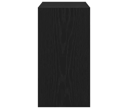 Sānu Galds Melns Ozols 50X26X50 Cm Inženierijas Koks Vidaxl