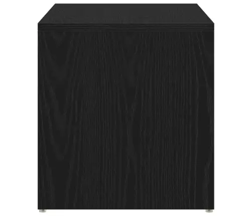 Blakus Galds Melnā Ozola Krāsā 59X36X38 Cm Inženierijas Koks Vidaxl