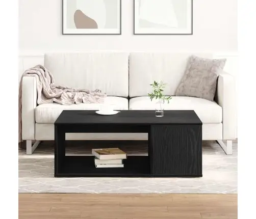 Kafijas Galdiņš Melnā Ozola 90X67X33 Cm Inženierijas Koks Vidaxl