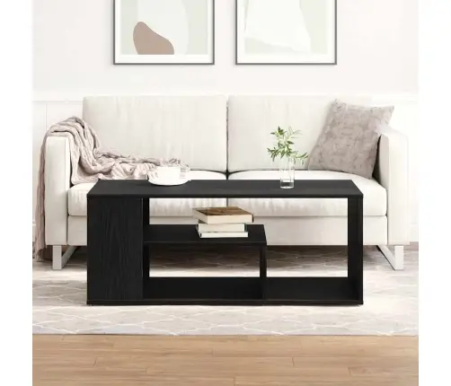 Kafijas Galdiņš Melnais Ozols 100X50X40 Cm Inženierijas Koks Vidaxl