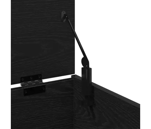 Salvestuskarp Ladustamisega Must Tamm 84 X 42 X 46 Cm Tehispuit