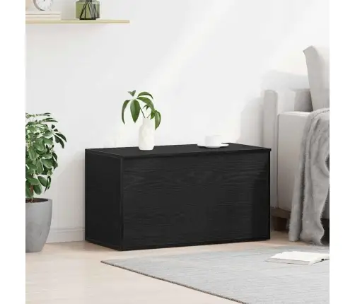 Salvestuskarp Ladustamisega Must Tamm 84 X 42 X 46 Cm Tehispuit