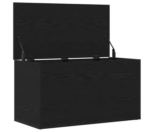 Salvestuskarp Ladustamisega Must Tamm 84 X 42 X 46 Cm Tehispuit